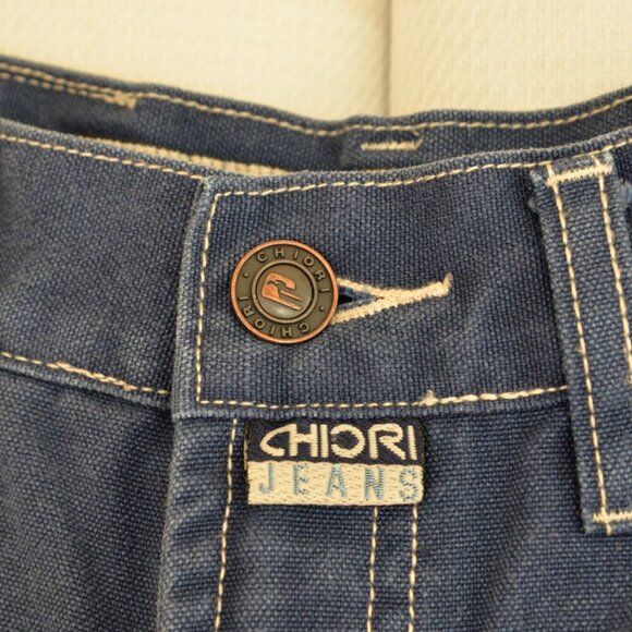 NWOT Vintage 90s Chiori Straight Leg Blue Denim Jeans Sz 29 - Picture 3 of 7